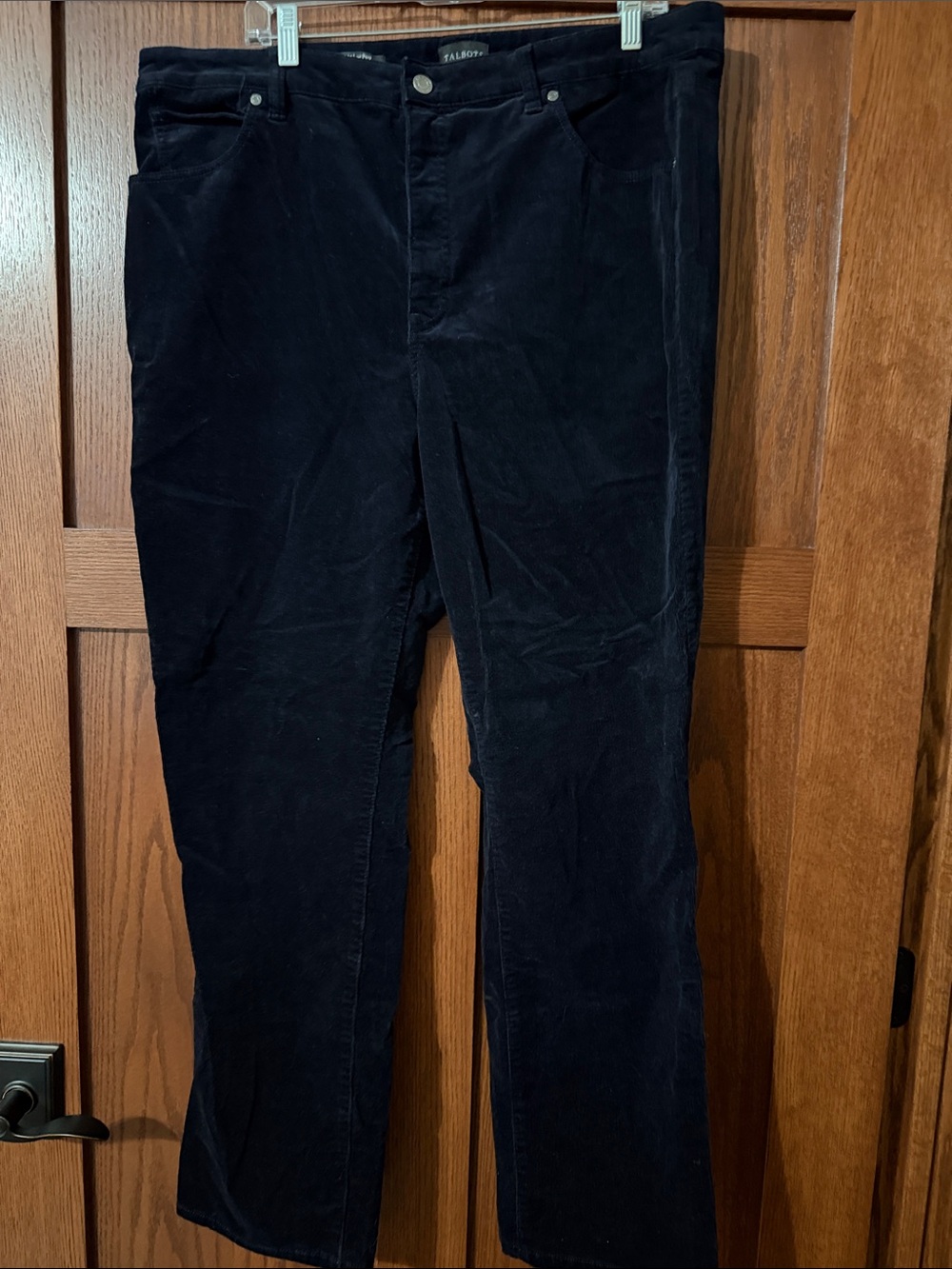 Talbots Women's Dark Navy Corduroy Pants